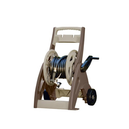 Suncast Commercial 175 Ft Hose Reel Mobile Cart, Taupe